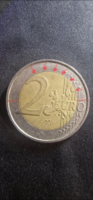Moneda 2€ Bélgica 2002 Rara