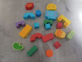 Bloques de Madera de Animales