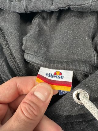 Sudadera Ellesse Negra Logo Grande