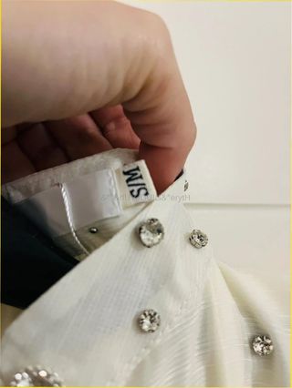 Vestido blanco con pedrería