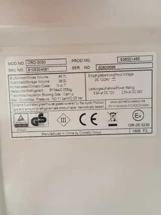 Nevera Dometic CR50 Cajón Extraíble