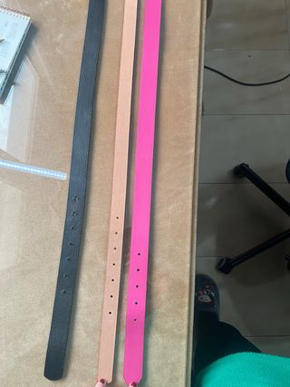Lote 3 cinturones 105 cm