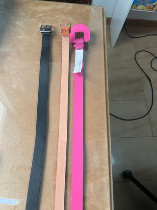 Lote 3 cinturones 105 cm
