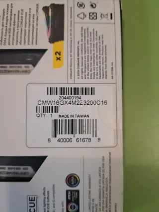 Corsair Vengeance RGB Pro DDR4 16GB (2x8) 3200CL16