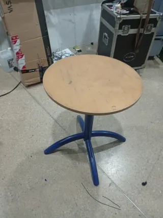 14 Mesas redonda plegable terraza