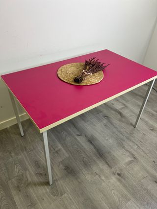2 Mesas rectangulares fucsias
