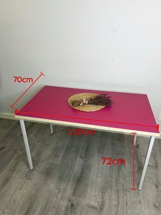 2 Mesas rectangulares fucsias