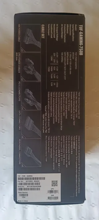 Fuente Alimentación ASUS TUF Gaming 750W Bronce