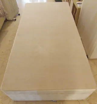 2 Bases de Cama 1 Plaza Beige