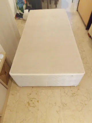 2 Bases de Cama 1 Plaza Beige