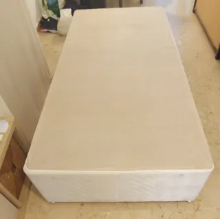 2 Bases de Cama 1 Plaza Beige