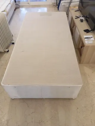 2 Bases de Cama 1 Plaza Beige