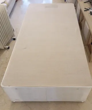 2 Bases de Cama 1 Plaza Beige