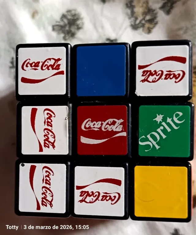 Cubo Rubik Coca-Cola Fanta Sprite Vintage