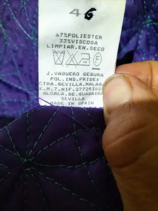 Chaqueta Flamenca Morada Bordada