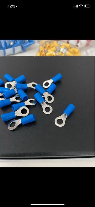 25 Faston connettori blu