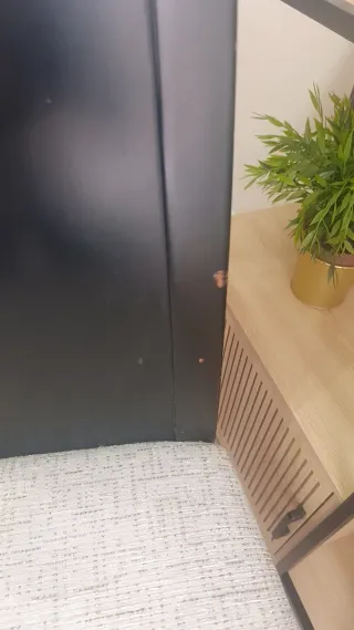 Mesa de comedor y 6 sillas negras