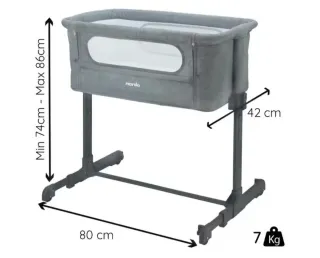 Cuna de colecho Migo gris