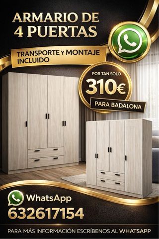 Armario 4 puertas