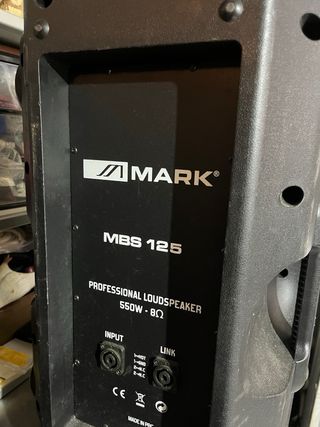 2 Altavoces Mark MBS125 550W 8 Ohm