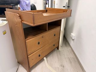 Armario cambiador bebé madera