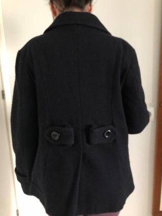 Chaqueta de lana negra Zara Kids