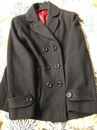 Chaqueta de lana negra Zara Kids