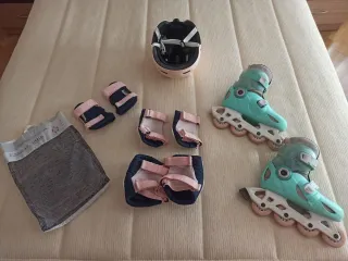 Patines en línea Oxelo con protecciones