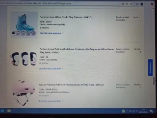 Patines en línea Oxelo con protecciones