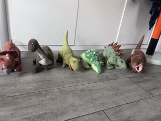 Pack 6 Peluches Dinosaurios Ikea