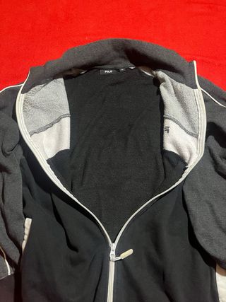 Sudadera Fila Gris y Blanca