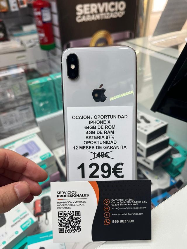 iPhone X 64GB Plata