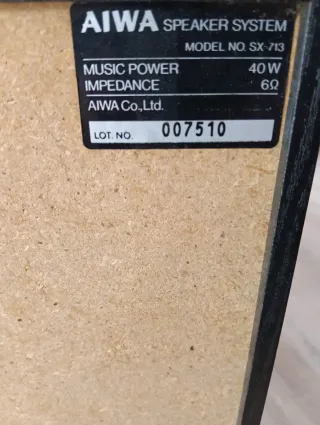 Altavoces Aiwa SX-713