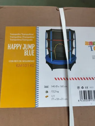 Giocattolo da esterno Trampolino per bambini 140 cm con rete