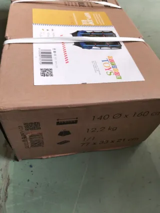 Giocattolo da esterno Trampolino per bambini 140 cm con rete