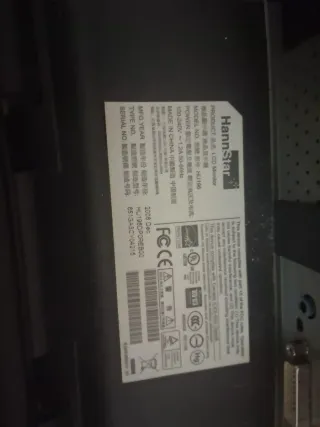 Pantalla Hanns-G HU196D Plata/Negra