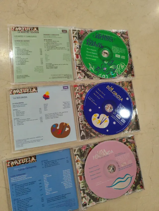 Lote 3 Zarzuelas: Gigantes y Cabezudos, Luisa Fern