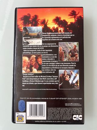 Jurassic Park VHS Precintada
