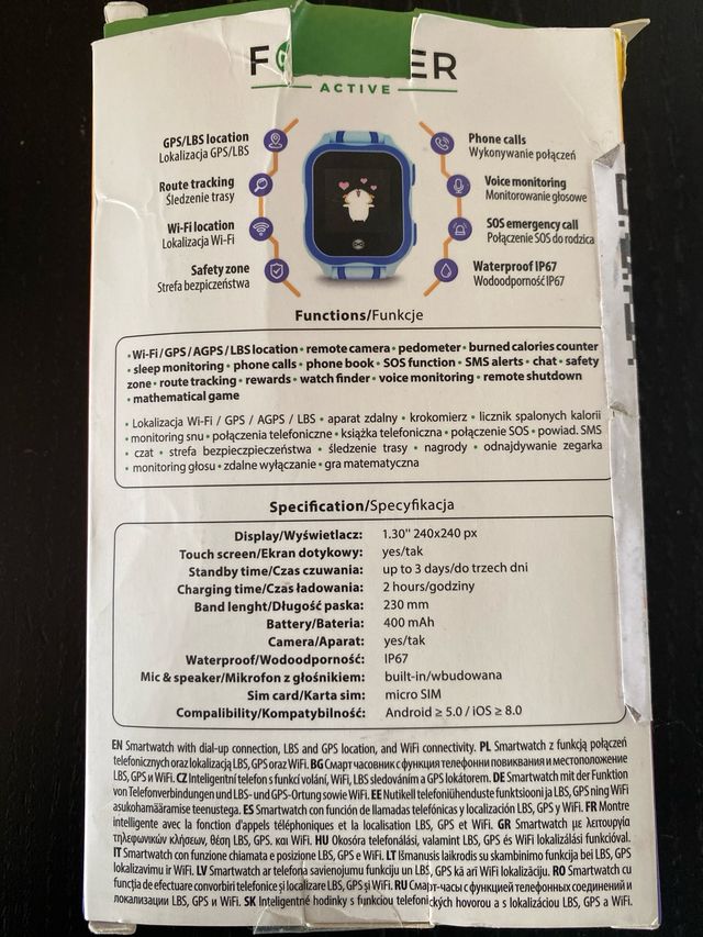 Reloj Forever Active con Cámara