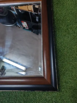 Espejo grande marco madera