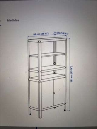 Estantería con armario Kolbjörn Ikea