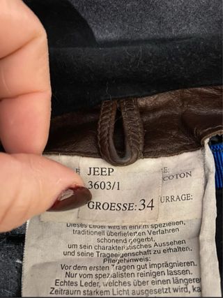 Giacca vera pelle taglia S vintage