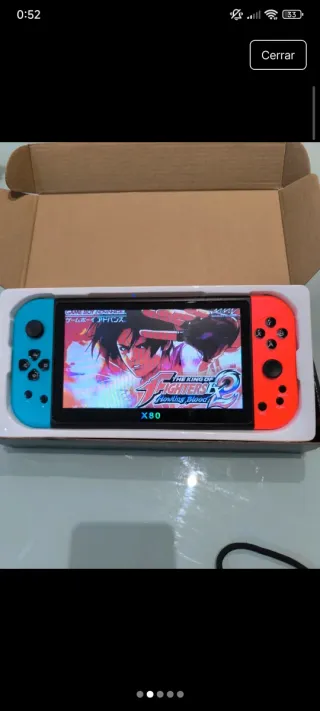 Consola Portátil X80 Azul y Rojo