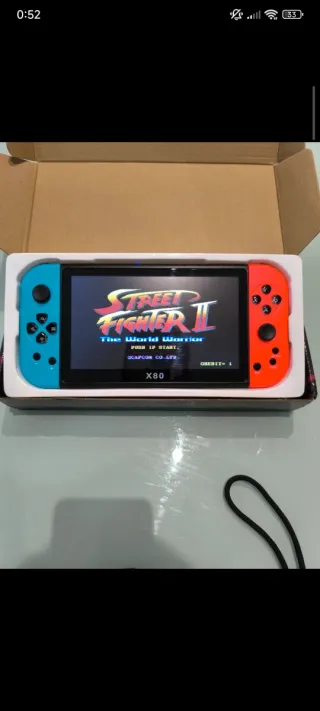 Consola Portátil X80 Azul y Rojo