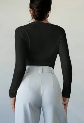 Body negro manga larga sin estrenar