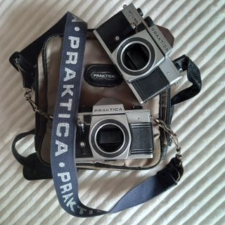 2 Fotocamere Praktica MTL50 + Valigia + Cintura