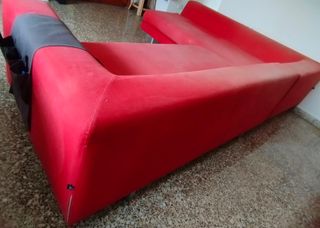 Sofá modular grande rojo