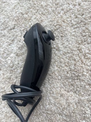 Nunchuk Wii Nintendo 2 Negro y 2 Blanco