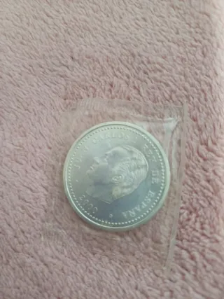 Moneda 2000 Pesetas Plata Año 2000