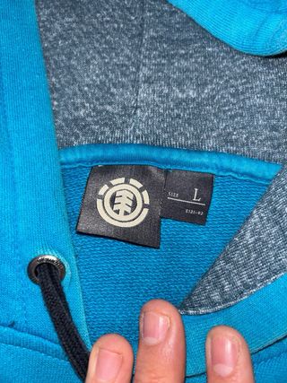 Sudadera Element Azul y Gris